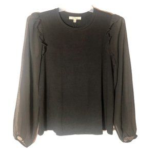 Les Serein - Burgas Ruffle Detail Knit Top